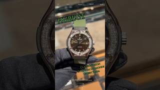 Hublot classic fusion titanium green diamonds 38mm [upl. by Merwin]