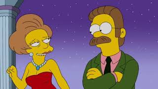 Ned Flanders y Nelson echan de menos a Edna Krabappel Castellano [upl. by Marrin]