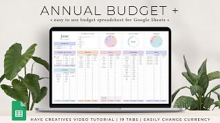 Annual Budget  Spreadsheet UPDATED Latest spreadsheet amp video linked in description [upl. by Wind]