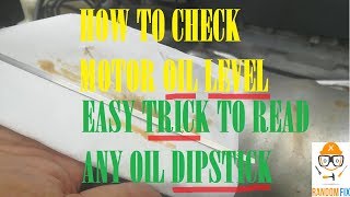 How to Check Your Engine Oil Level amp Read an Oil Dipstick [upl. by Assilram]