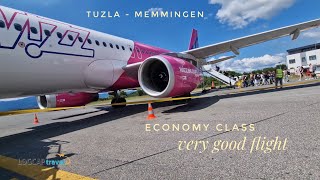 FLIGHT REPORT  TUZLA  MEMMINGEN  AIRBUS A320  economy class [upl. by Autry710]