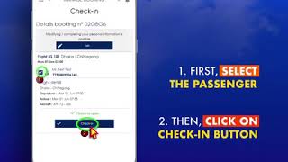 USBangla Airlines Introducing Mobile Web CheckIn [upl. by Yrnehnhoj276]