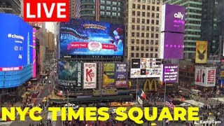 Live from NYCs Times Square  EarthCam [upl. by Llemar]