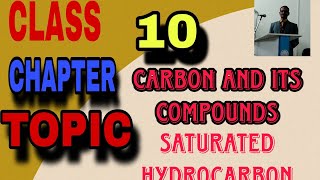 SATURATED HYDROCARBONchemistry 10 class [upl. by Rosalinde874]