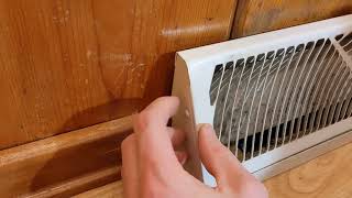 Remove Baseboard Diffuser Heater Vent [upl. by Oirottiv]