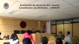 Audiencia de divorcio por causal simulación [upl. by Langston]