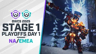 DROPS OWCS 2025  EMEA amp NA  Stage 1 Playoffs Day 1 [upl. by Ghiselin236]