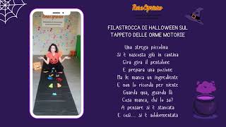 Filastrocca di Halloween sul Tappeto delle orme Motorie [upl. by Rawden100]