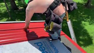 Como poner instalar techo de metal Standing seamHow to install metal roofRoofingMetalShingles [upl. by Loos]