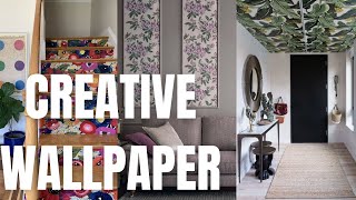 6 Creative Ideas to Use Wallpaper Home Decoration [upl. by Yentirb262]