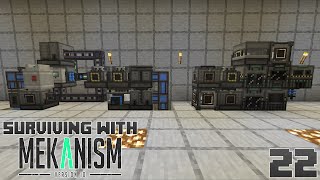 Surviving With Mekanism v10  E22  5x Ore Processing [upl. by Adna]