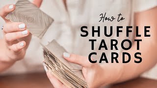 How to Shuffle Tarot Cards 🔮 [upl. by Odnaloy]