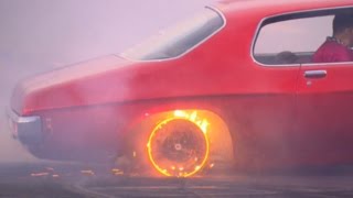 INSANE BURNOUT RED HOT RIMS [upl. by Giuditta]