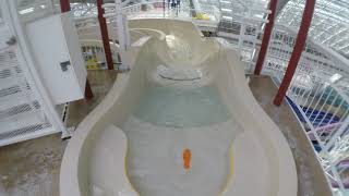 World Waterpark Twister Waterslide POV Right West Edmonton Mall Edmonton AB [upl. by Dorfman]