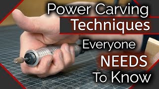 Wood CarvingPower Carving Techniques You NEED To Know [upl. by Calandra]