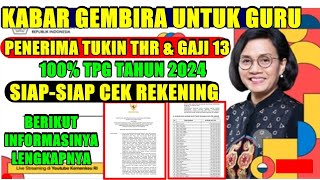 CEK NAMA DAERAH YANG DIBAYARKAN 2x100 TPG UNTUK THR amp GAJI 13 TAHUN 2024 BAGI GURU ASN DAERAH [upl. by Wyler]