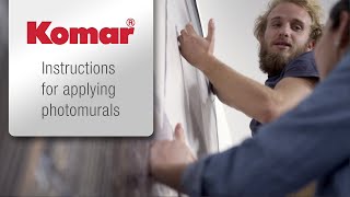 Komar photomurals  Instructions Wallpapering has never been so easy [upl. by Neryt]