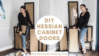 DIY doors for Billy bookcase Oxberg easy IKEA hackdelilapipoly [upl. by Aivatal]