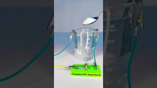 Water to electricity connection physicsexperiment physics science youtubeshorts [upl. by Anatolio]