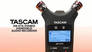 Tascam DR07X Stereo Handheld Audio Recorder  Gear4music [upl. by Ferreby]