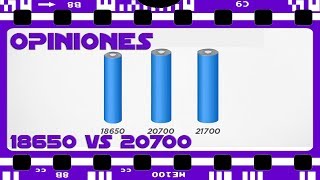 Baterías 18650 vs 20700  21700 ¿Cual es mejor [upl. by Shifra321]