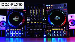 DDJFLX10 4channel performance DJ controller  Overview [upl. by Hector]