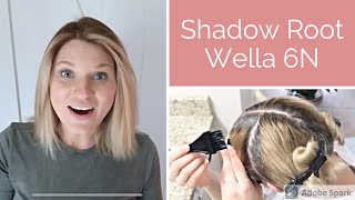 Shadow Root for Fall  Wella 6N [upl. by Auqemahs]