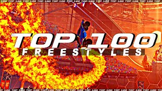 ROCKET LEAGUE TOP 100 FREESTYLES [upl. by Babb183]