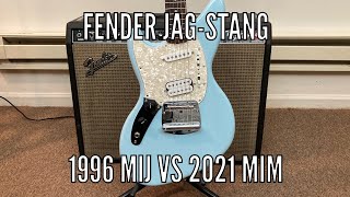 Fender JAGSTANG MIJ vs MIM [upl. by Cleo256]