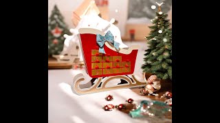 Tutorial Santas Sleigh advent calendar [upl. by Zug]