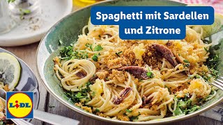 Spaghetti mit Sardellen 🍝 schnellesmittagessen [upl. by Trudnak]