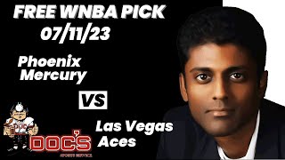 WNBA Pick  Phoenix Mercury vs Las Vegas Aces Prediction 7112023 Best Bets Odds amp Betting Tips [upl. by Lerret]