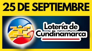 LOTERIA DE CUNDINAMARCA último sorteo del lunes 25 de septiembre de 2023 ✅ [upl. by Betty]