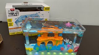 Zuru Robo Alive Aquarium Set Toys Unboxing amp Review [upl. by Rawdin]