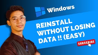 How to Reinstall Windows 10 Without Losing Data  Reset Windows [upl. by Ydnat]