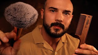 ASMR Gentle Face Treatment to Comfort You from the Dark  Personal Attention  Massage  Hair Play [upl. by Lerej]