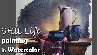 Painting A Realistic Still Life in Watercolor  step by step [upl. by Messere]