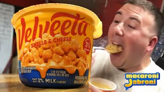 Velveeta Shells and Cheese Microwavable Cup REVIEW [upl. by Mose]