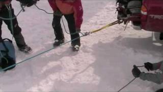 Snow Rescue using a Conterra Scarab on Mt Baker [upl. by Noed242]