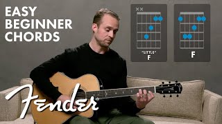 How To Play F Major Guitar Chord  Major Chords  Fender Play [upl. by Arquit495]