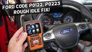 FORD CODE P0122 P0223 ROUGH IDLE IDLES HIGH NO POWER FIX [upl. by Tur965]