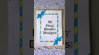 10 Easy front page design for school projects and idea note journals  Aesthetic Girl shorts howto [upl. by Dielu56]