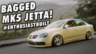 Clean and Bagged VW  Drews MK5 Volkswagen Jetta EnthusiastBuilt [upl. by Dnalevelc]