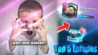 TOP 5 Enfados De Niños Por Conseguir La Legendaria Que No Queria Clash Royale [upl. by Llenwad]