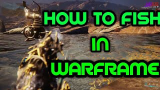 How and Where to Fish in Warframe  Warframe Plains of Eidolon Beginners Guide [upl. by Oderfliw]