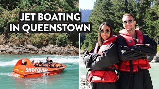 Shotover Jet Boat in Queenstown  Its FAAAAST New Zealand Travel Vlog [upl. by Islek]