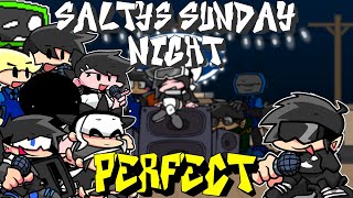 Friday Night Funkin  Perfect Combo  Saltys Sunday Night Mod  Cutscenes HARD [upl. by Rainie]