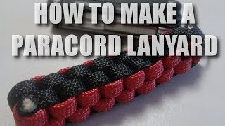 How to Make a Paracord Lanyard with the Square Weave [upl. by Kaiulani299]