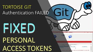 FIXED Git Personal Access TokenAuthentication FailedTortoise Git Credential Manager [upl. by Sivar]