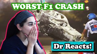 Doctor Reacts to CRAZIEST Formula 1 Crash Ever Seen  Romain Grosjean at Bahrain GP SCARY [upl. by Niltak]